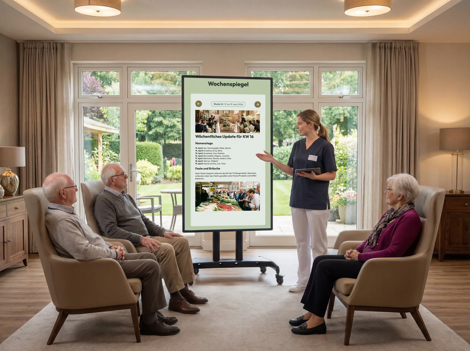 Felix im Einsatz in einer Pflegeeinrichtung