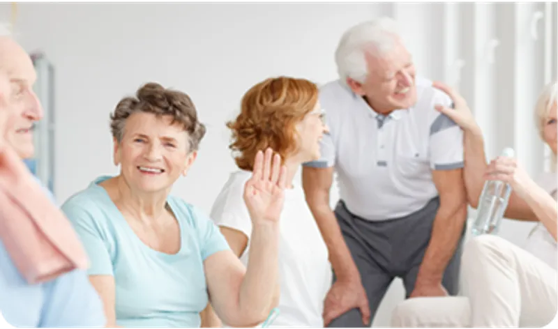 Felix Gesundheitsdisplay im Einsatz in einer Pflegeeinrichtung zur digitalen Aktivierung